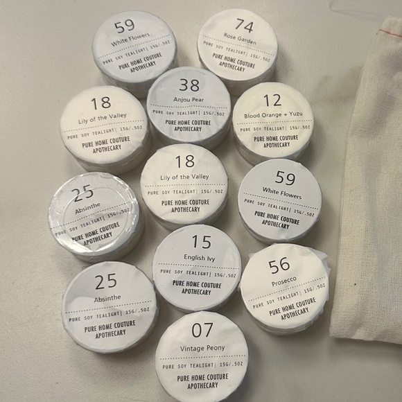 PURE HOME COUTURE - 12 Assorted Scent Tea Lights in Bag - Picture 2 of 12